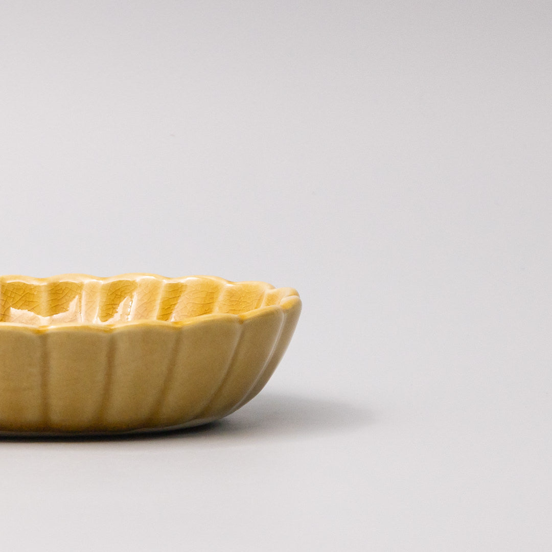 Bowl Oval 16cm Amane Amber Glaze - Image 3