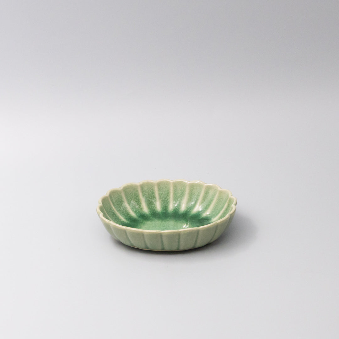 Bowl Oval 16cm Amane Emerald Glaze - Image 1