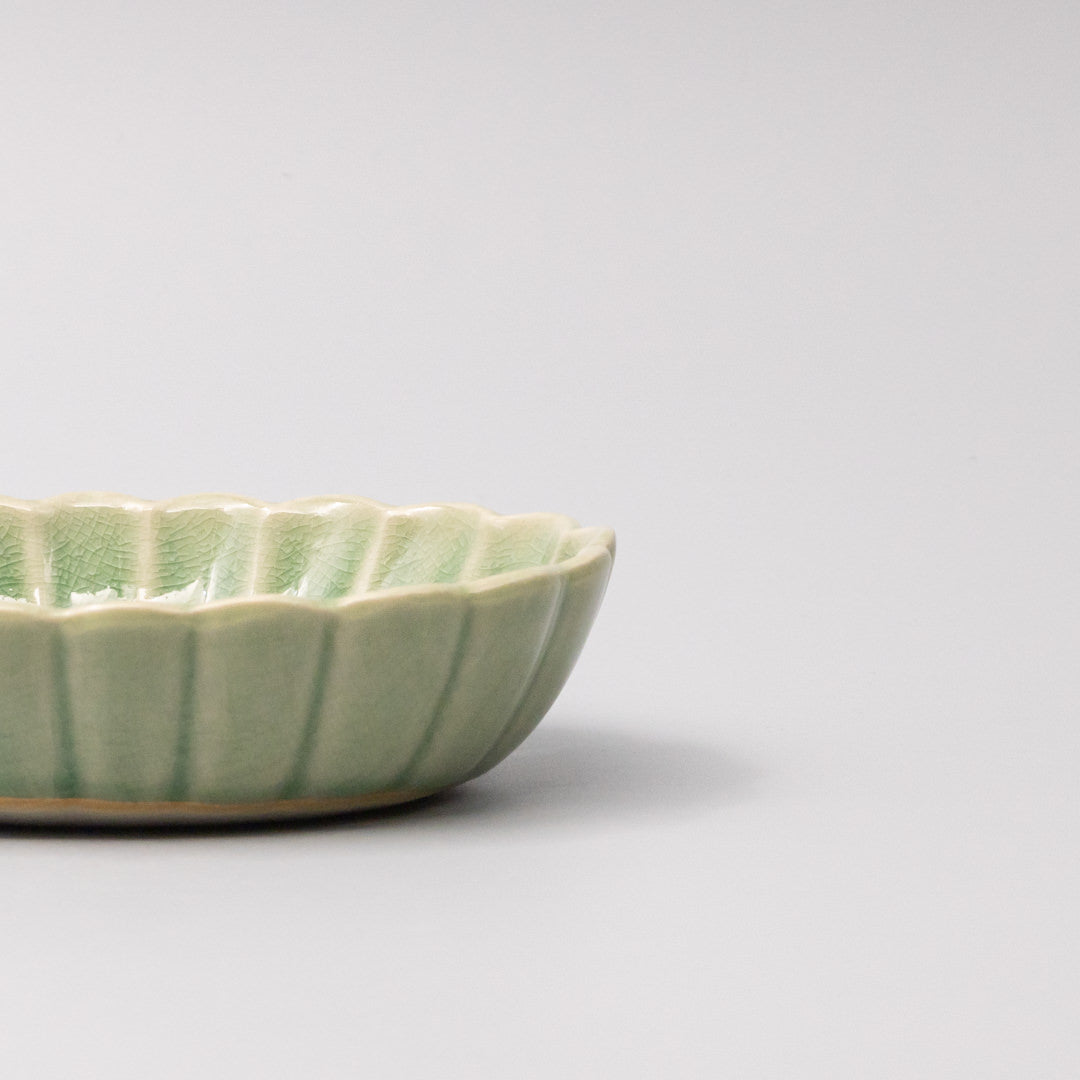 Bowl Oval 16cm Amane Emerald Glaze - Image 3