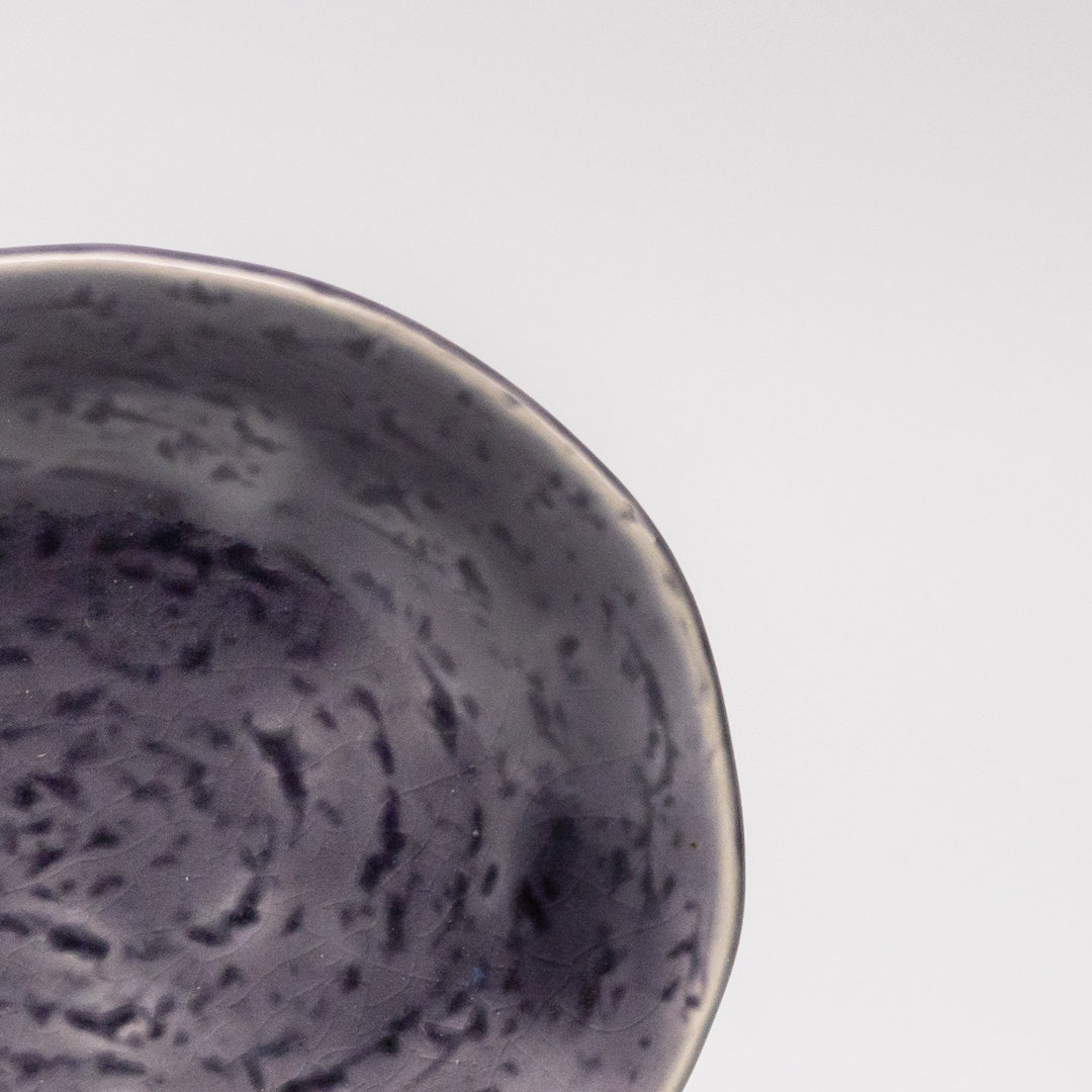 Plate Oval 15cm Crackle Amethyst Glaze - Image 2