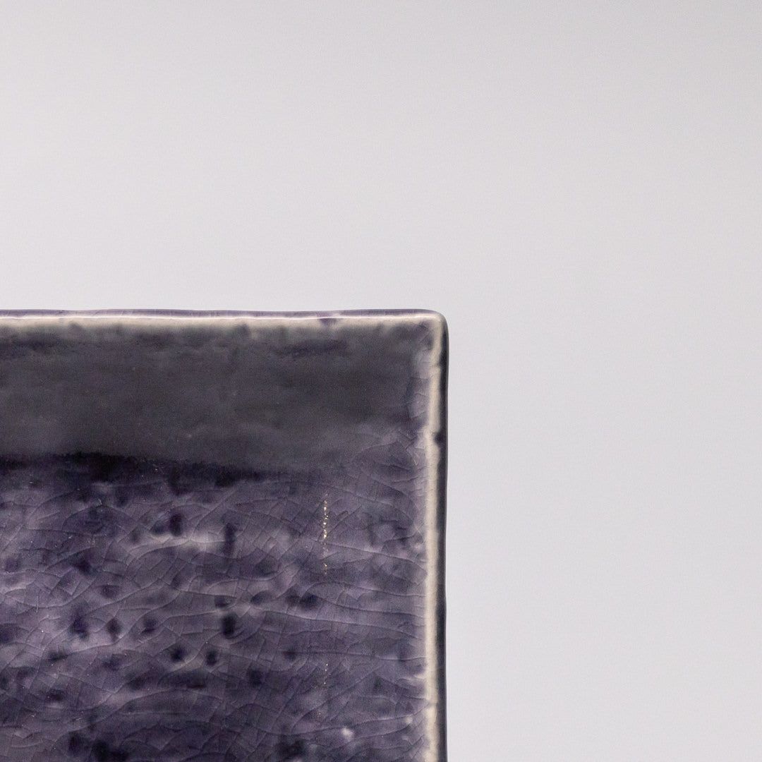 Sauce Dish 10cm Crackle Amethyst Glaze - Image 2
