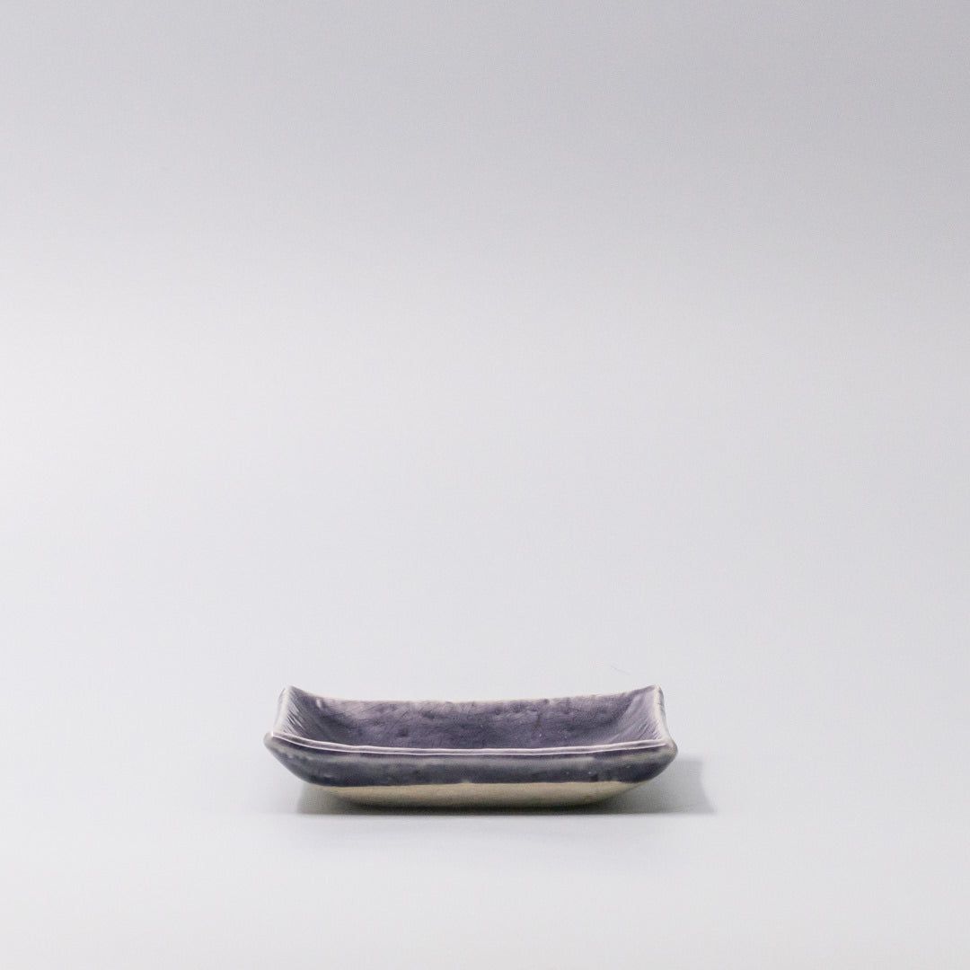 Sauce Dish 10cm Crackle Amethyst Glaze - Image 4