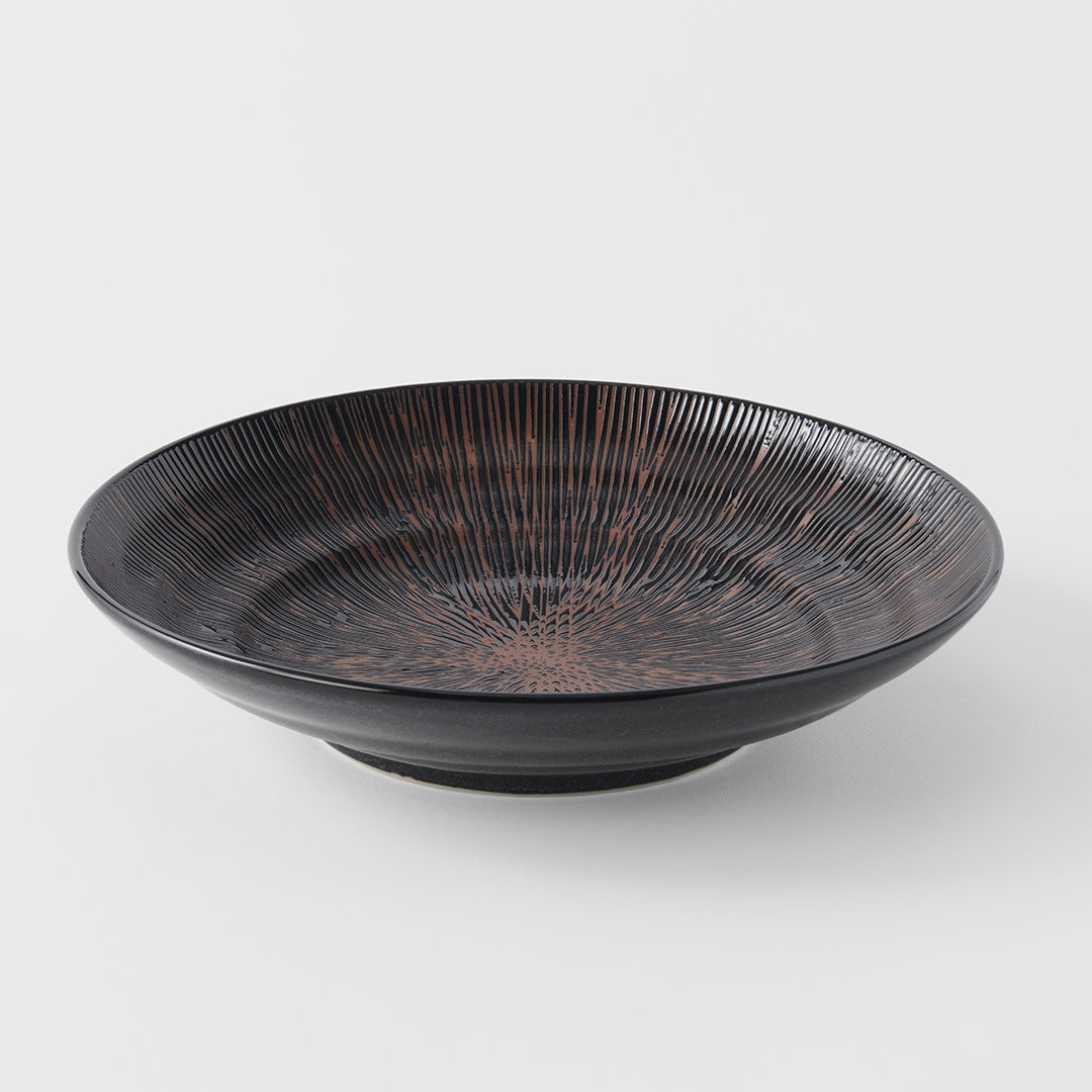 Serving Bowl 28.5cm Bronze Converging Glaze - Image 1
