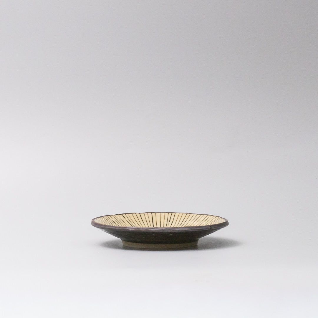 Saucer 13.5cm Green Converging Line Glaze - Image 4