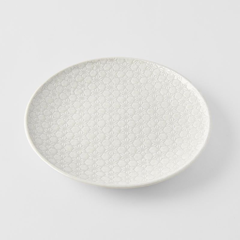 Dinner Plate 25.5cm White Star Glaze - Image 1