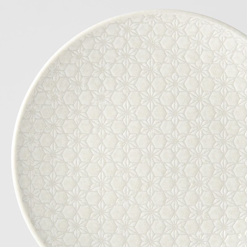 Dinner Plate 25.5cm White Star Glaze - Image 4