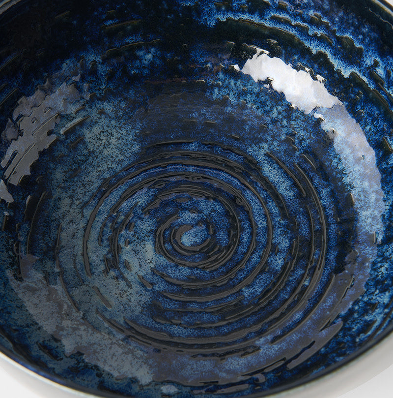 Serving Bowl 24cm Copper Swirl Glaze - Image 4