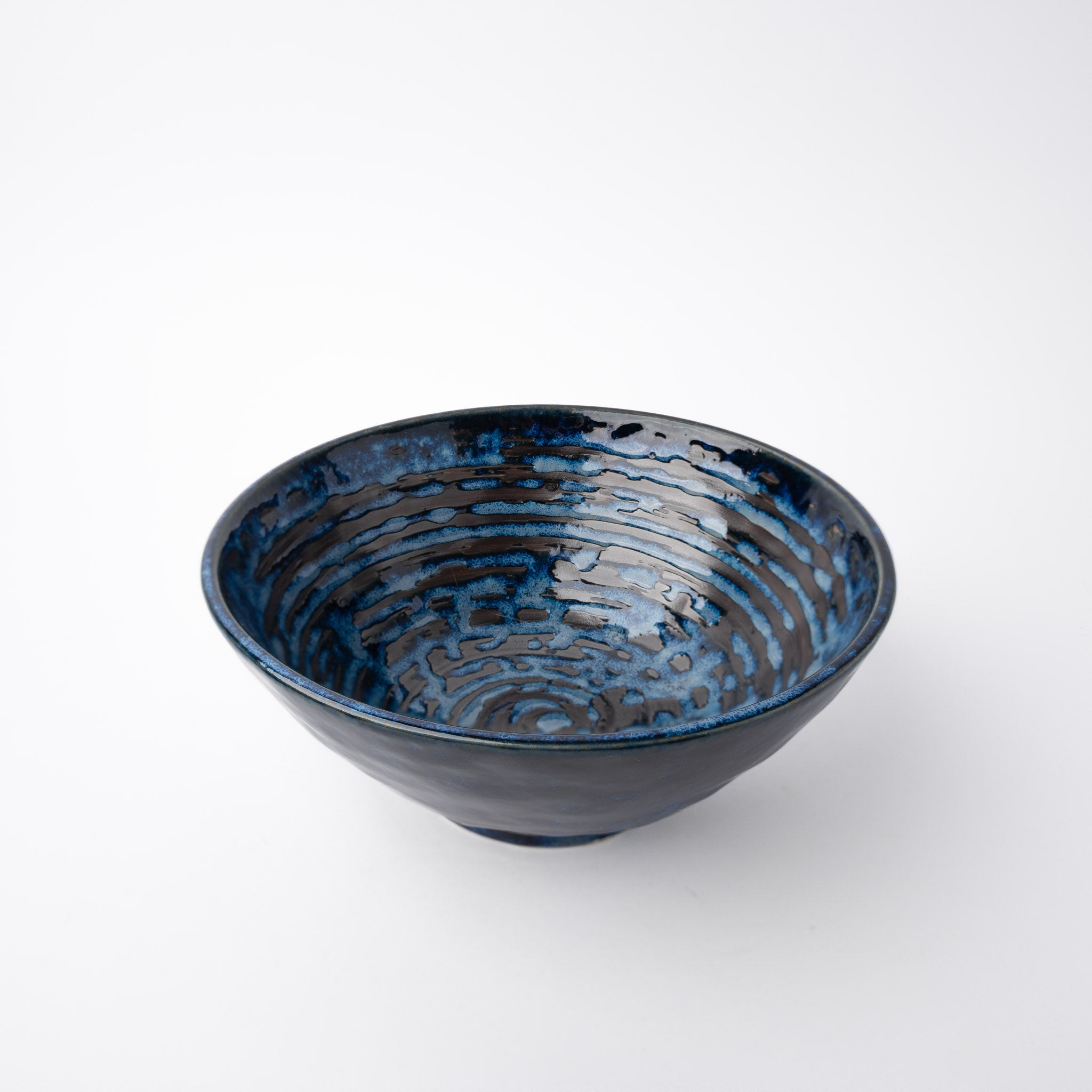 Bowl 15cm Copper Swirl Glaze - Image 1