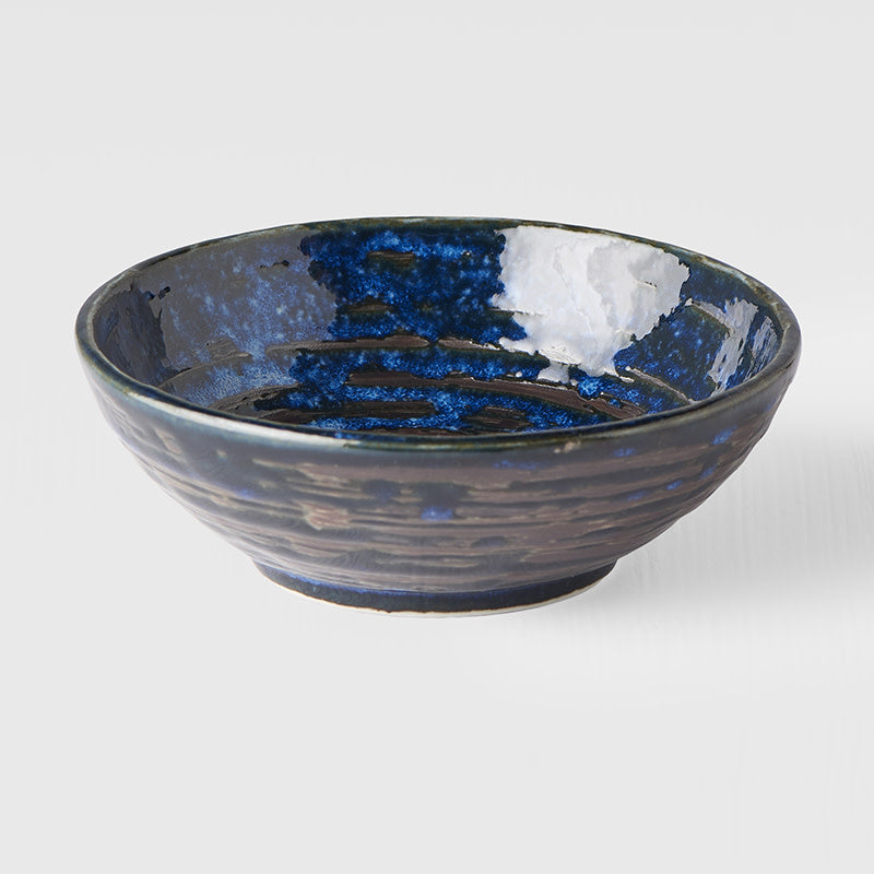Tapas Bowl 13cm Copper Swirl Glaze - Image 1