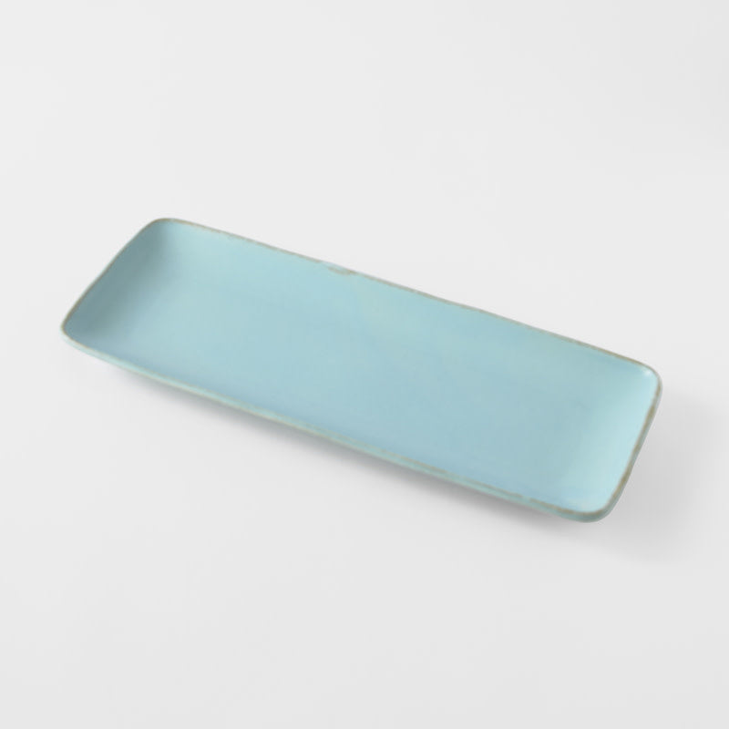 Sashimi Plate 29cm Soda Blue Glaze - Image 1