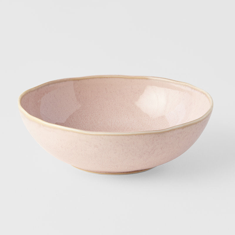Bowl Oval 14cm Sakura Pink Glaze - Image 1
