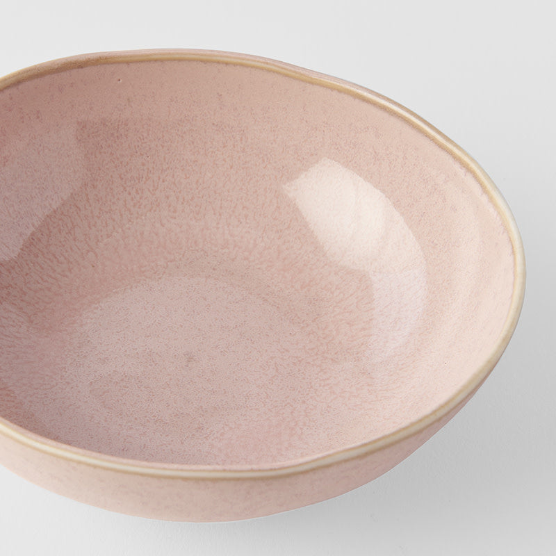 Bowl Oval 14cm Sakura Pink Glaze - Image 2