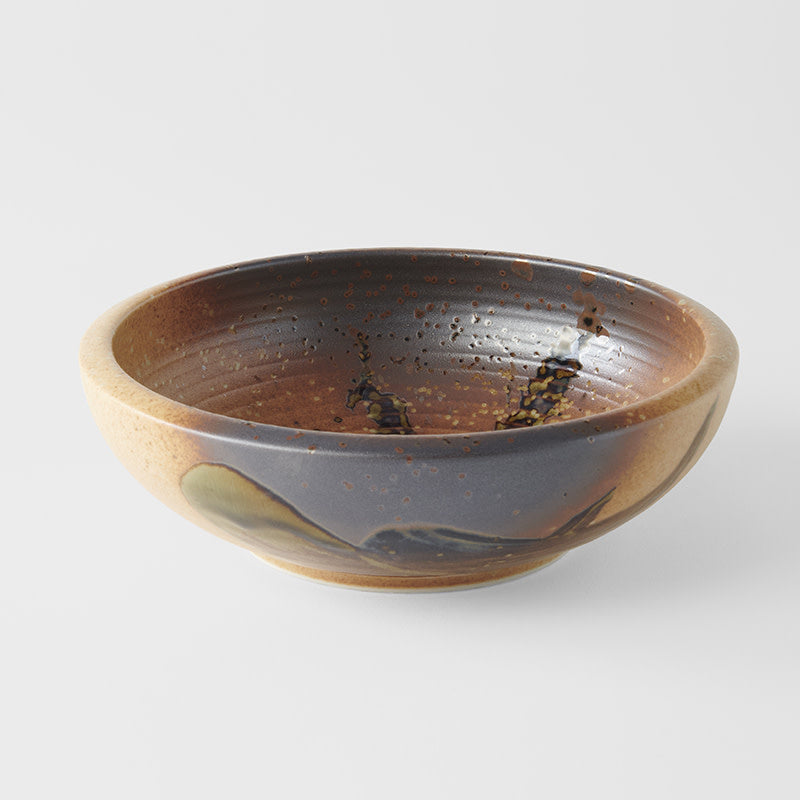 Bowl Thick Edge 20cm Wabi Sabi Glaze - Image 1
