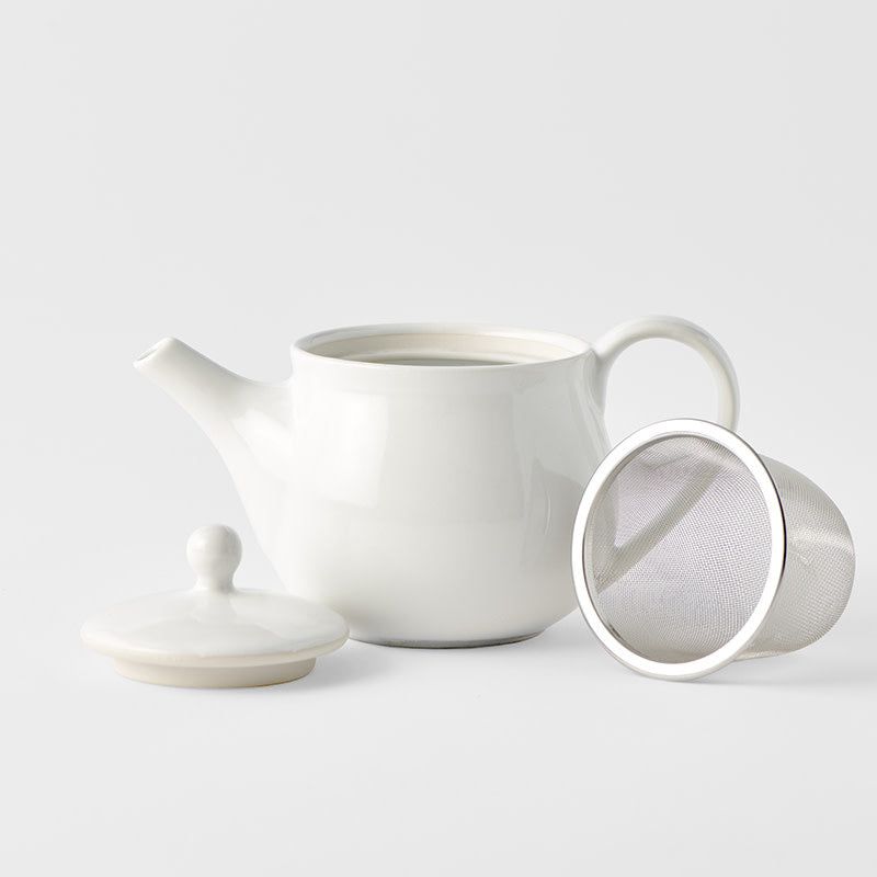Teapot 400ml Matte White Glaze - Image 1