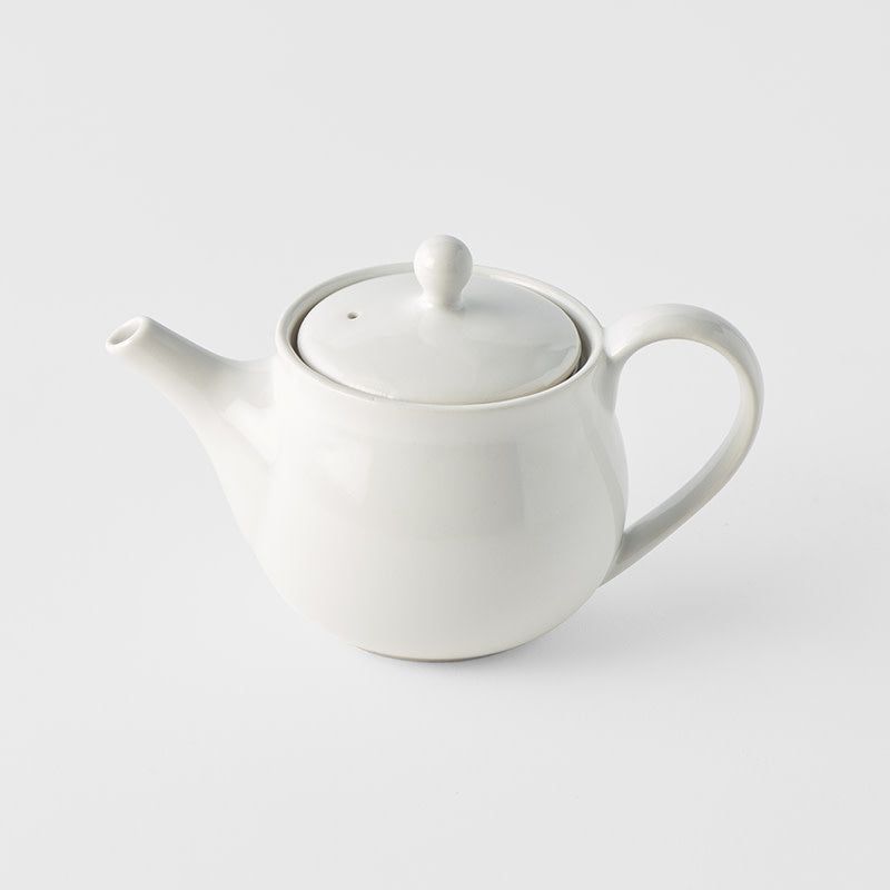 Teapot 400ml Matte White Glaze - Image 2