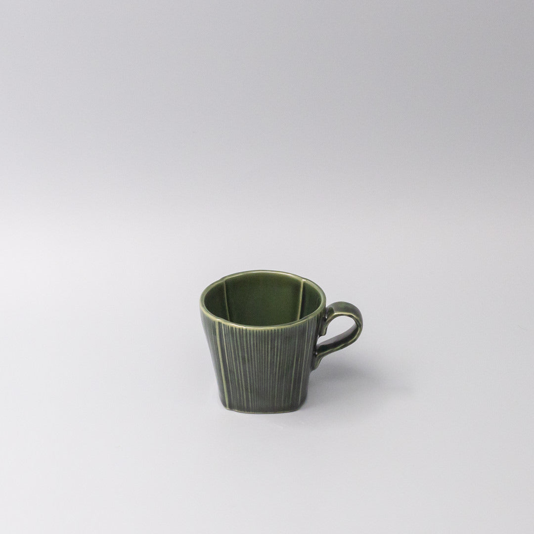 Mug 180ml Reeded Oribe Glaze - Image 1
