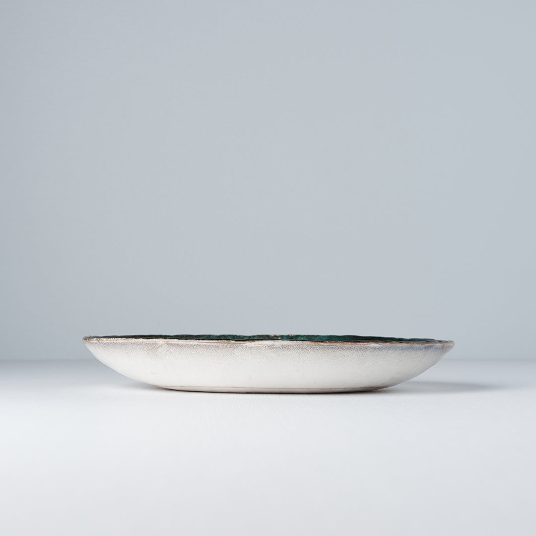 Plate Oval 24x20cm Sky Blue Glaze - Image 3