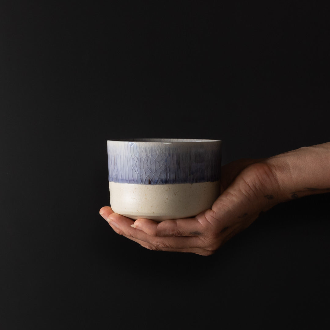 Matcha Tea Bowl 10cm Winter Drift - Image 1