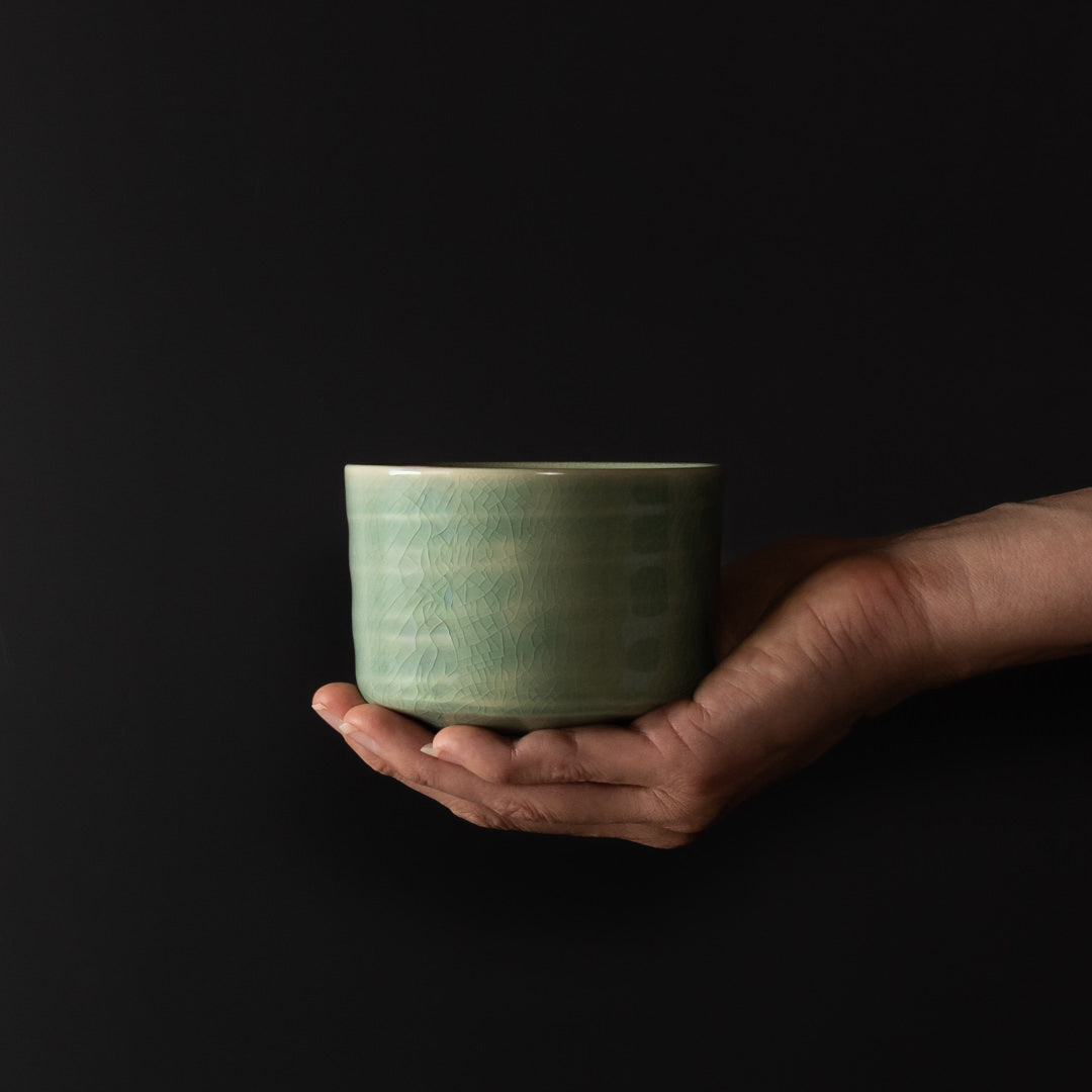 Matcha Tea Bowl 10cm Jade - Image 1