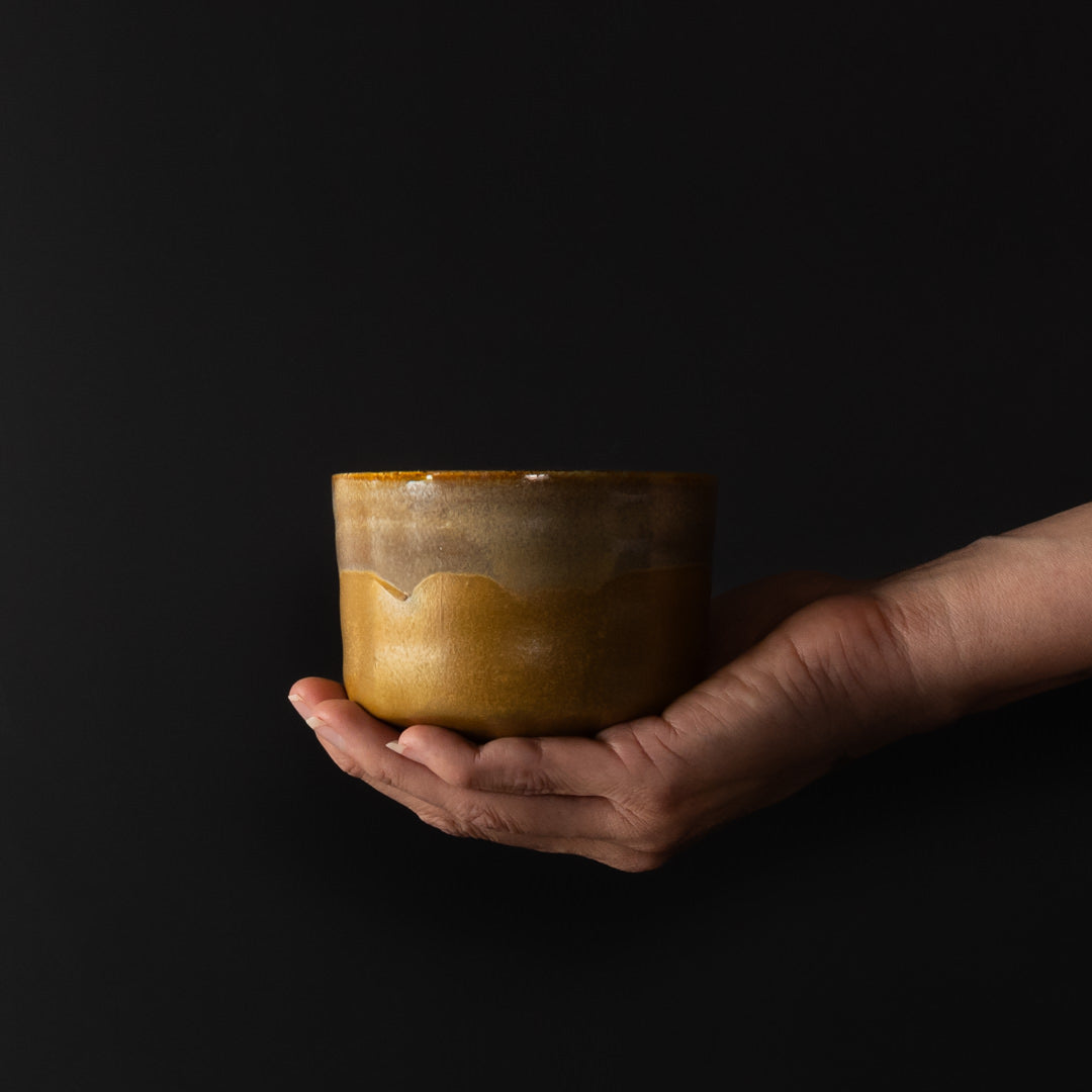 Matcha Tea Bowl 10cm Caramel - Image 1