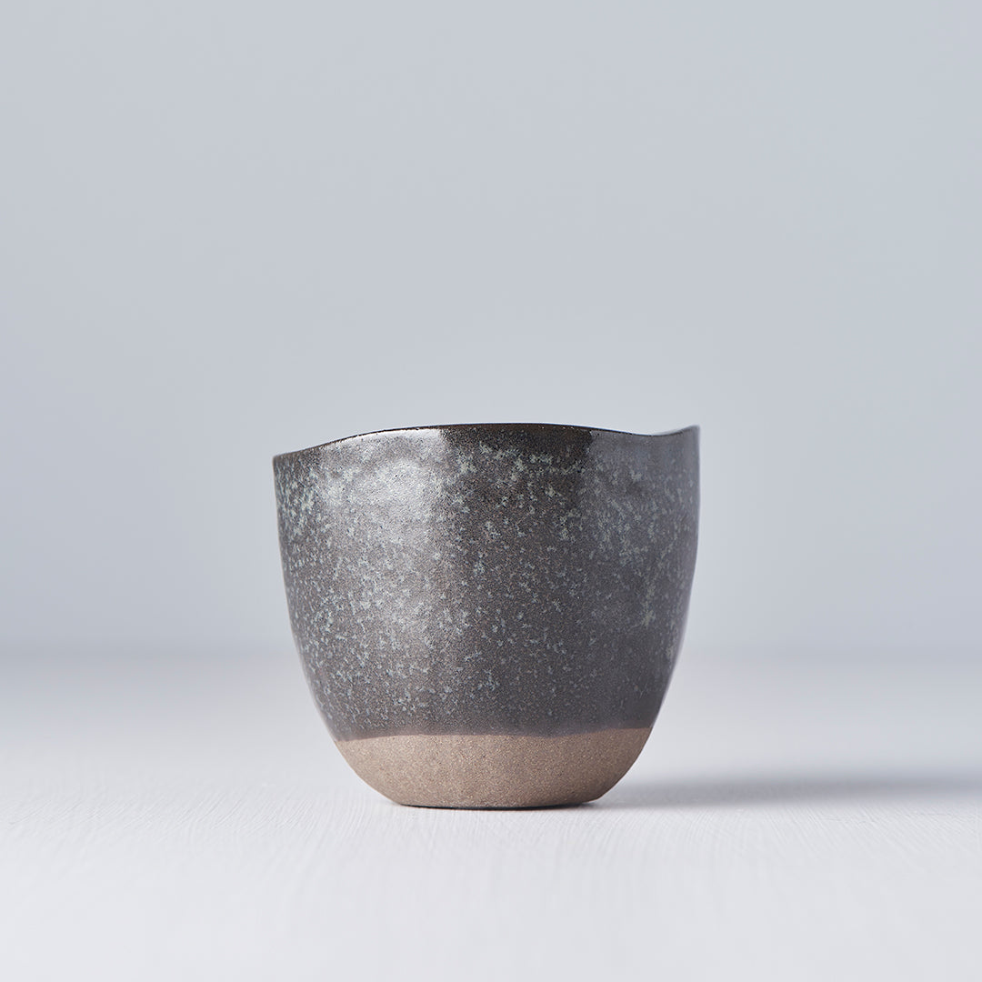 Lopsided Mug 200ml Black and Bisque Glaze - Image 1