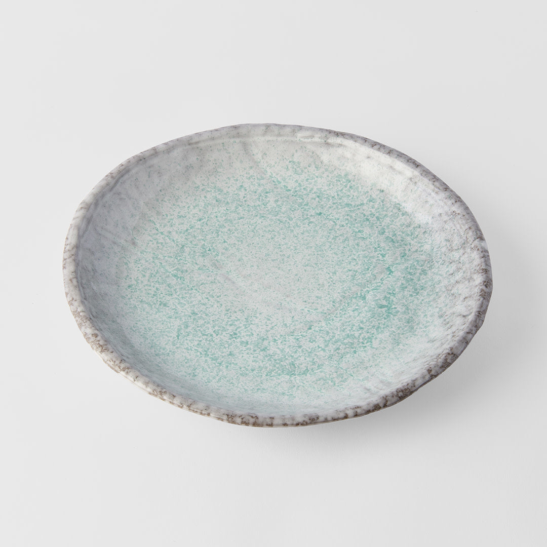 Serving Plate 27cm Aqua Splash Glaze - Image 1