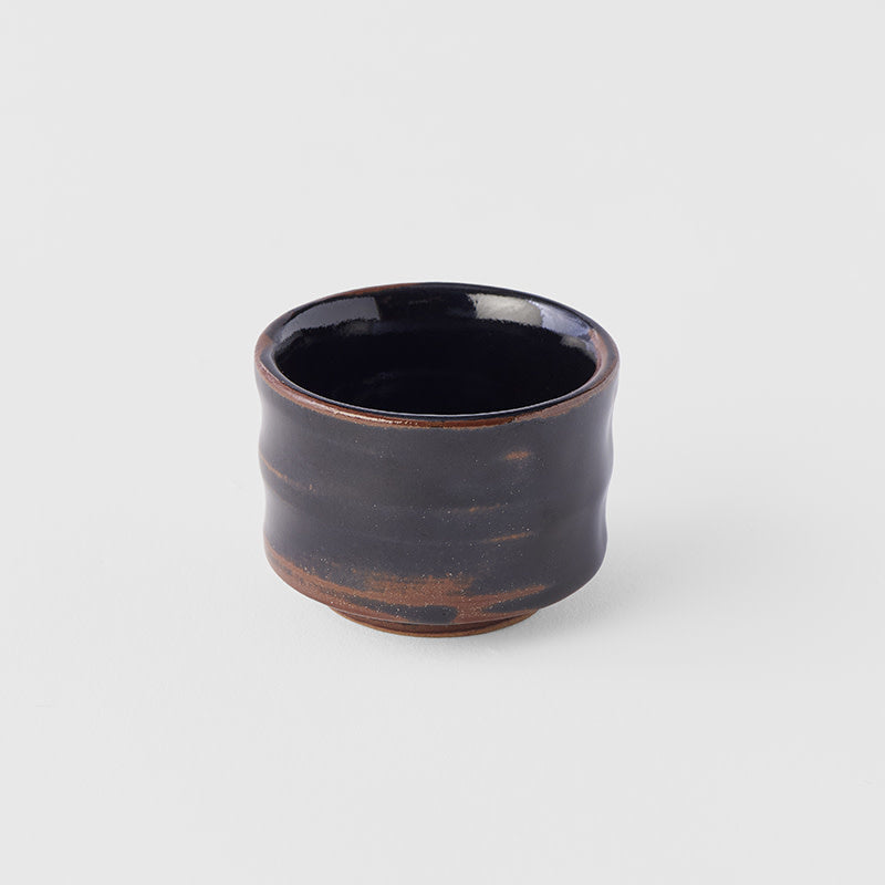 Sake Cup Ochoko 40ml Tenmokku Black Glaze - Image 1