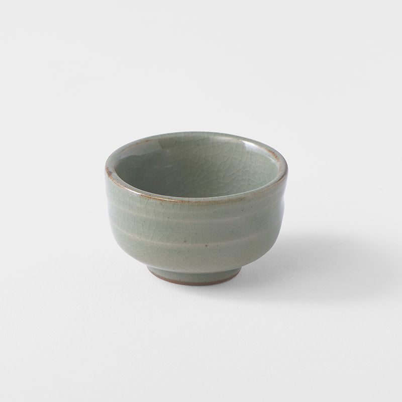 Sake Cup 35ml Celadon Glaze - Image 1