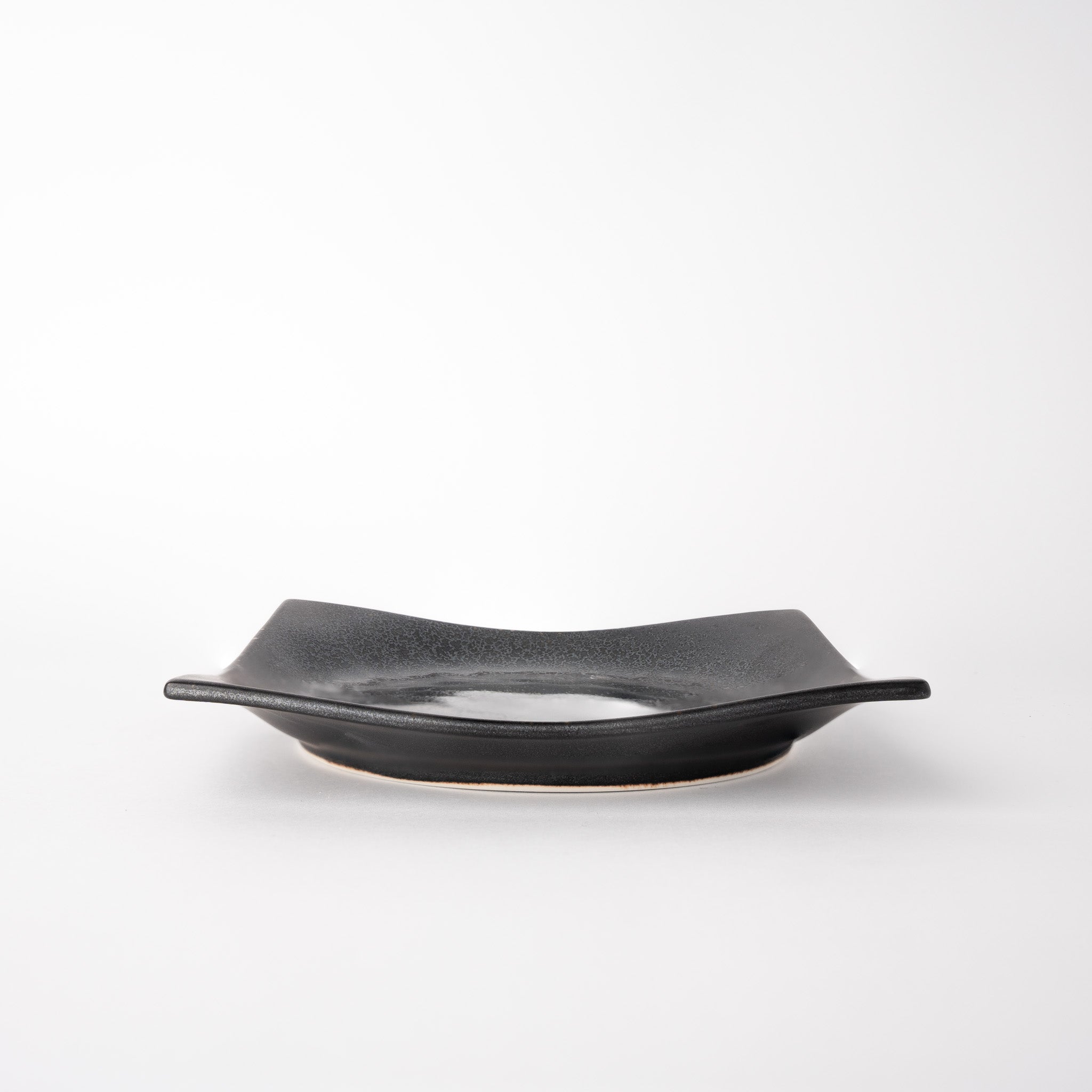 Plate Square 16cm Black Pearl Glaze - Image 3