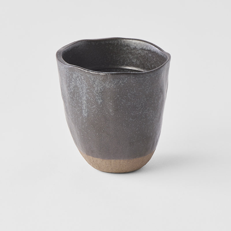 Lopsided Mug 275ml Black & Bisque Glaze - Image 1