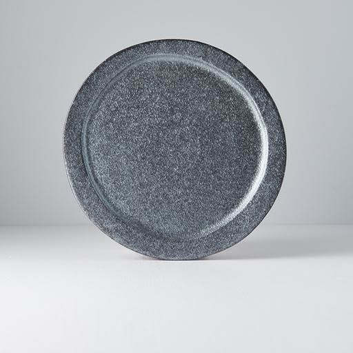 Plate Organic 25.5cm Craft Black Glaze - Image 1