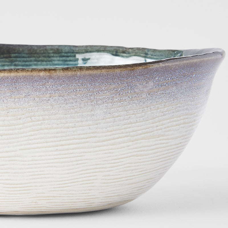 Bowl Oval 17cm Sky Blue Glaze - Image 4