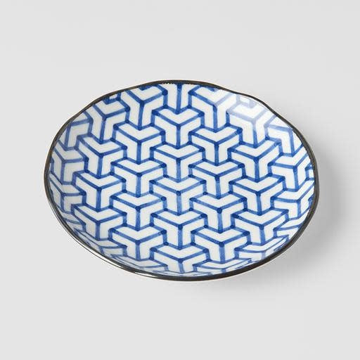 Tapas Plate 16.5cm Herringbone Design - Image 1