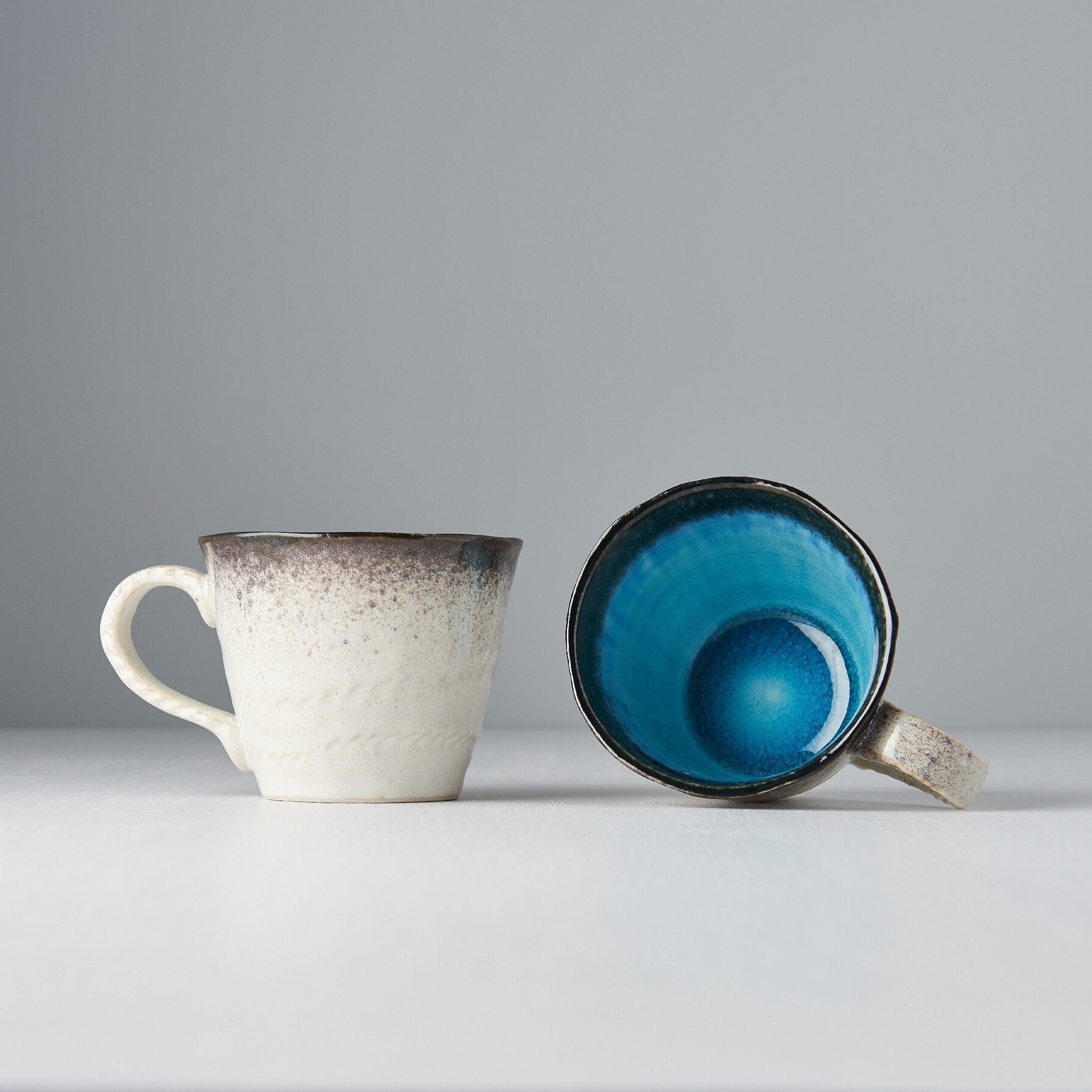 Mug with Handle 200ml Sky Blue Glaze - Image 1