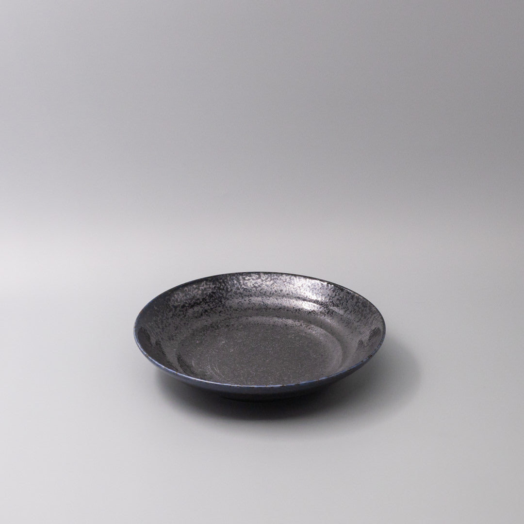 Pasta Bowl Flat Based 23cm Midnight Pearl Glaze - Image 1