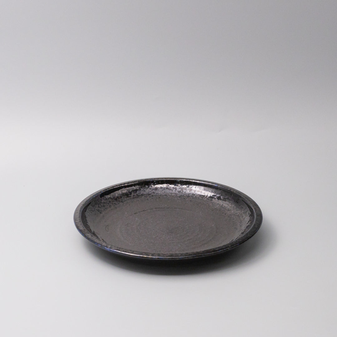 Plate Thick Edge 25cm Midnight Pearl Glaze - Image 1