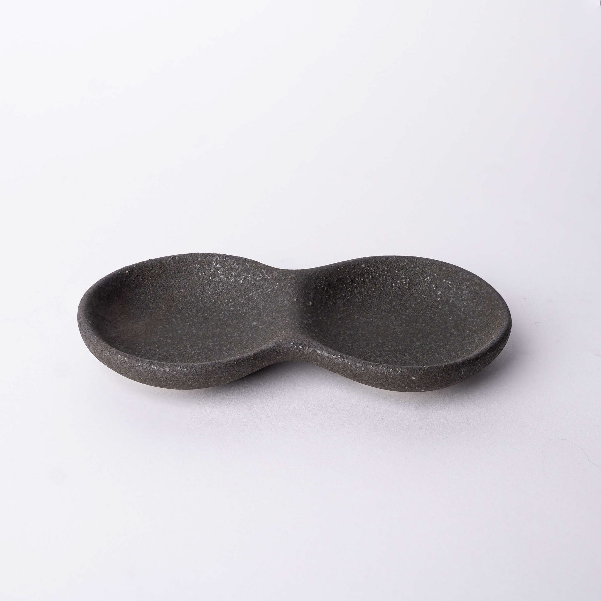 Double Sauce Dish 15.5cm Stone Slab Design - Image 1