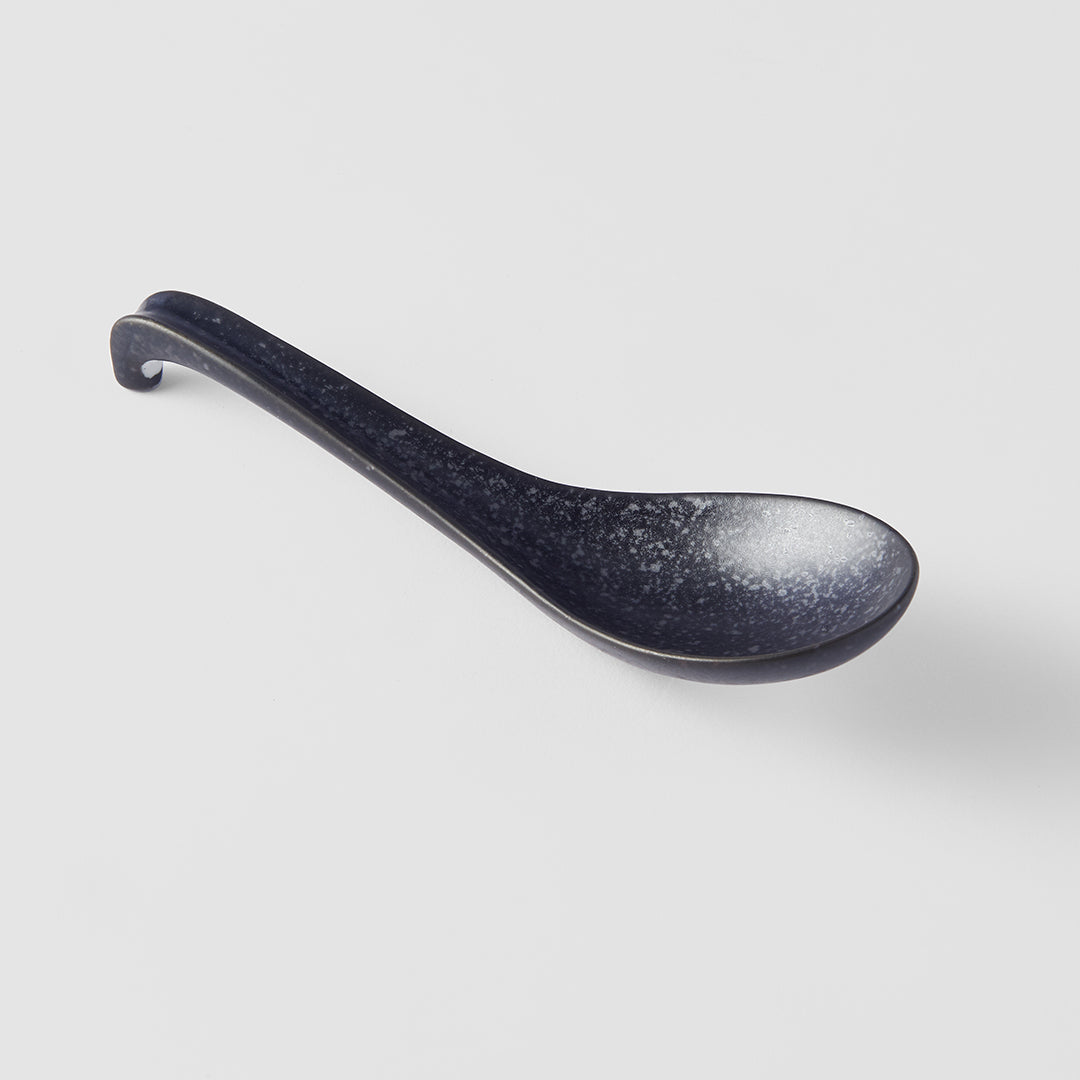 Spoon Ramen 17.5cm Kanso Matt Black Glaze - Image 1