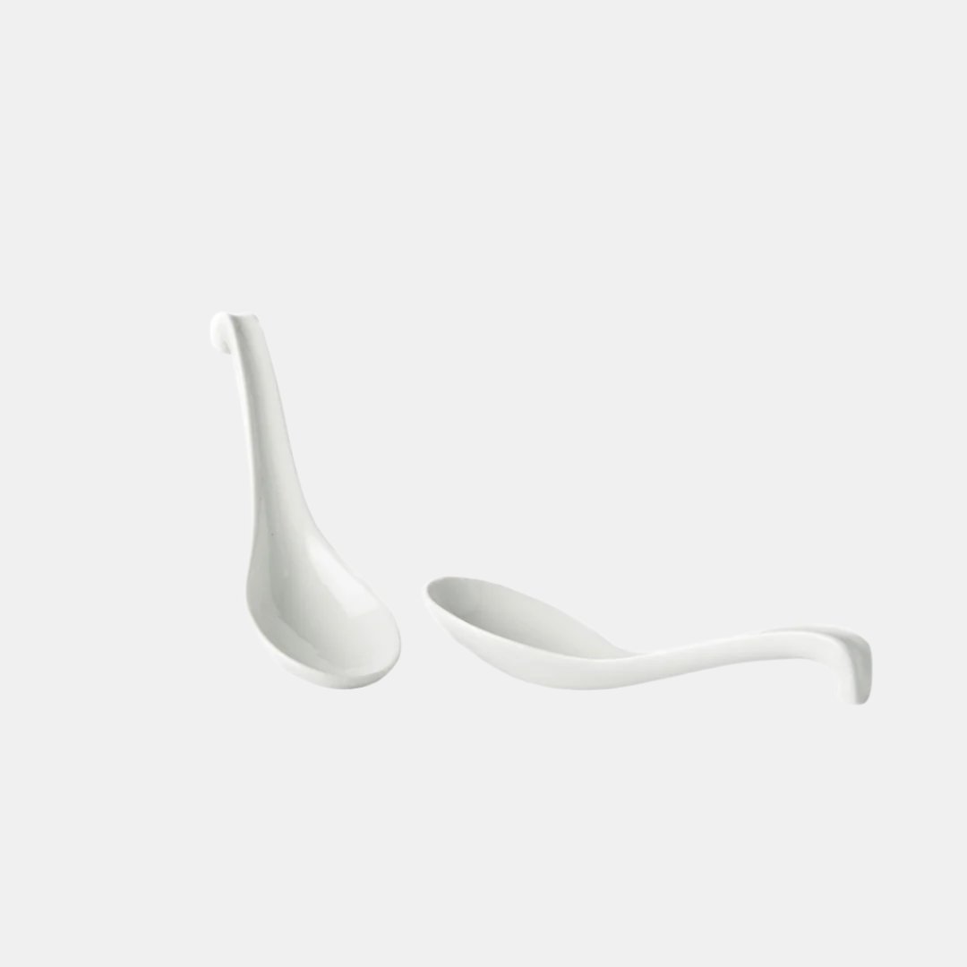 Spoon 17.5cm Kanso Soft White Glaze - Image 1
