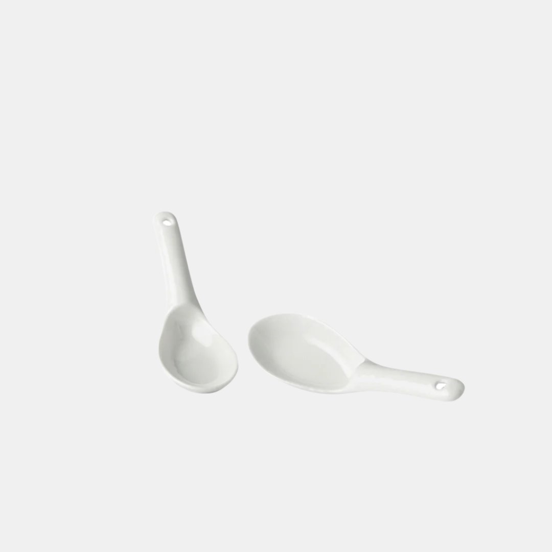 Spoon Small 15cm Kanso Soft White Glaze - Image 1