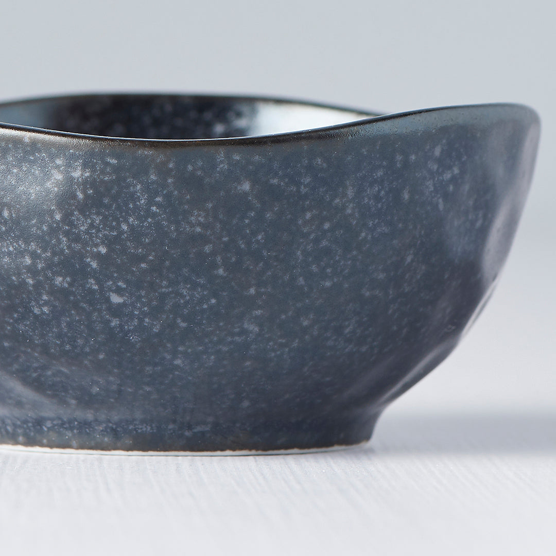 Sauce Dish Organic 9cm Kanso Matt Black Glaze - Image 5