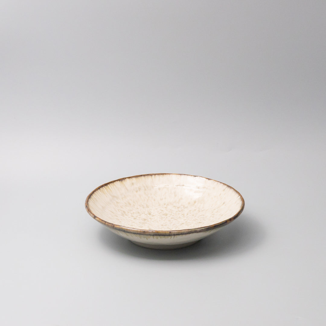 Pasta Bowl 24cm Ivory Pearl Glaze - Image 1
