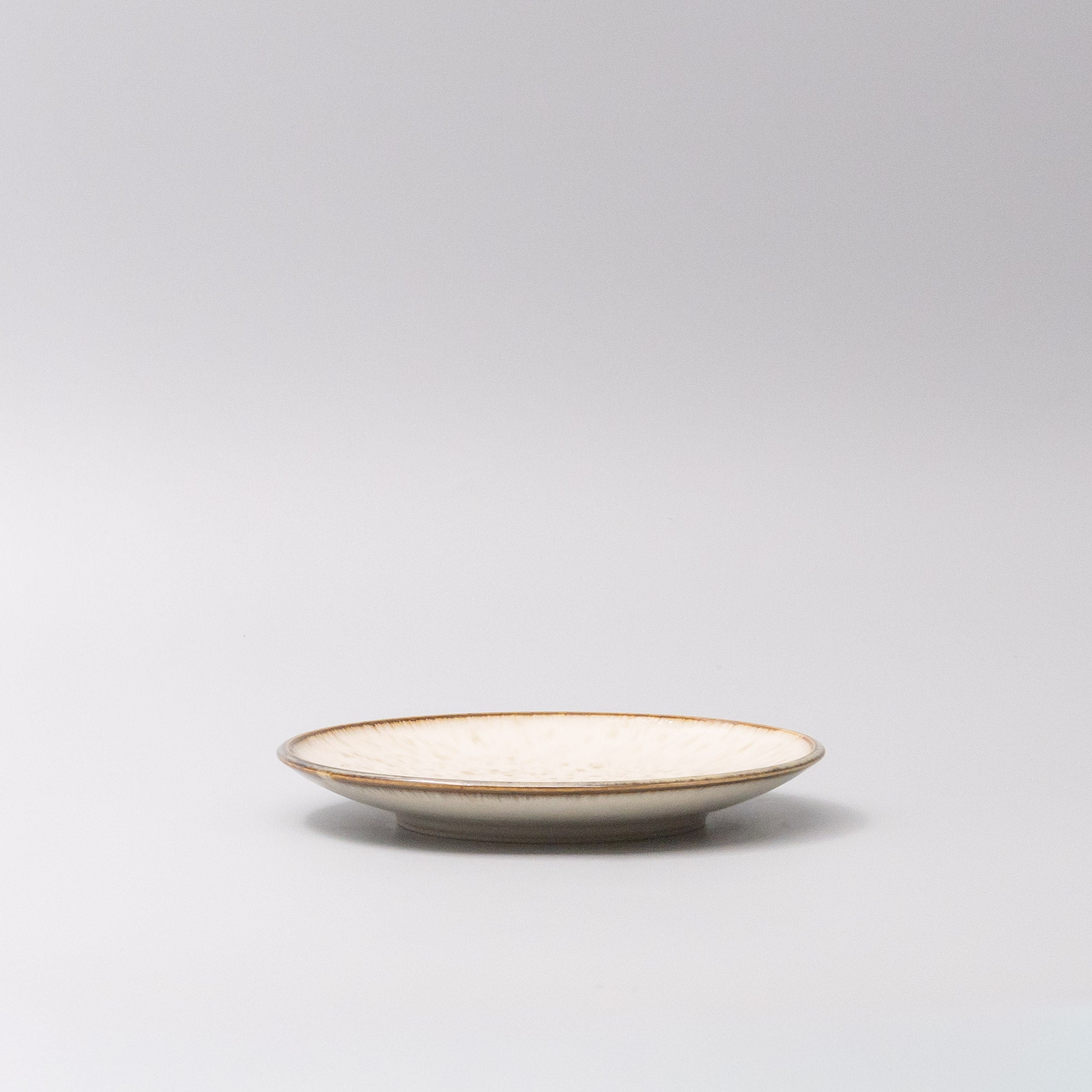 Tapas Plate 17cm Ivory Pearl Glaze - Image 3