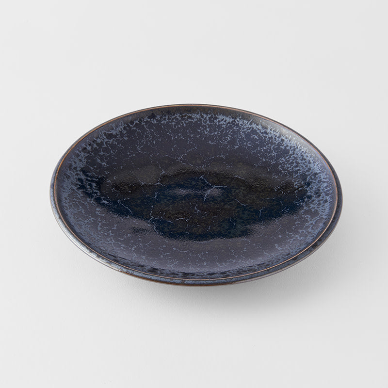 Tapas Plate 17cm Black Pearl Glaze - Image 1