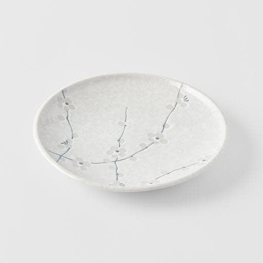 Tapas Plate 17cm White Blossom Glaze - Image 1
