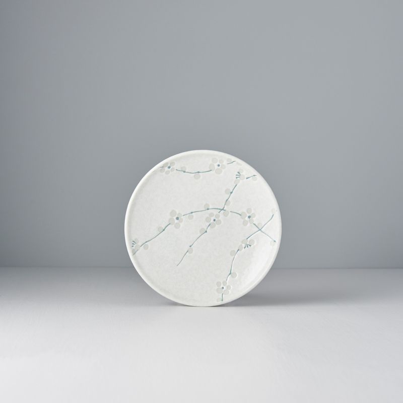 Tapas Plate 17cm White Blossom Glaze - Image 2