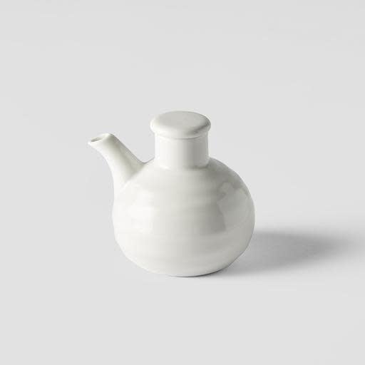 Soy Pot Minoyaki Porcelain 110ml Matt White Glaze - Image 1