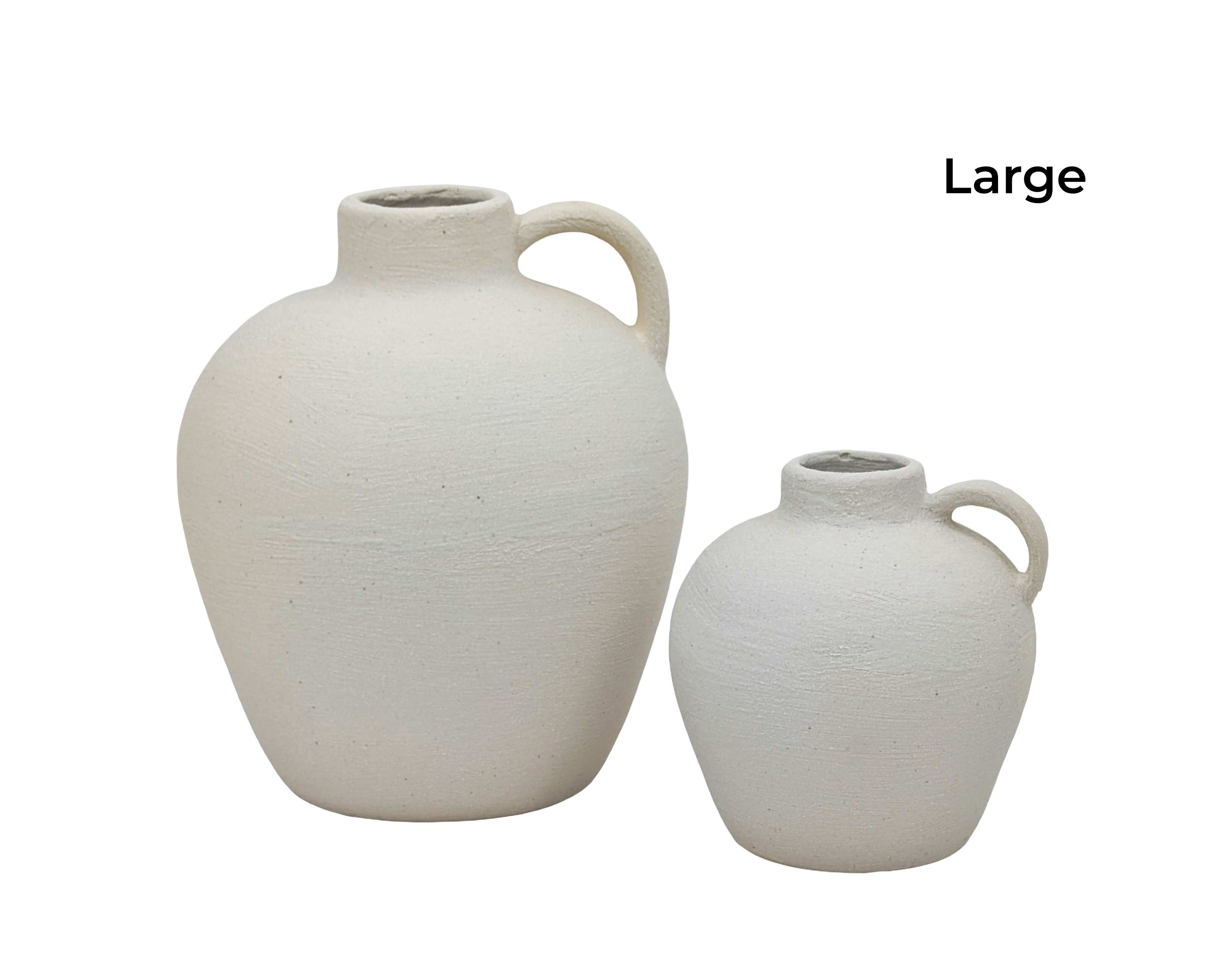 bulk 6 Minimalist Nordic Vase w Handle 19cm - Image 1