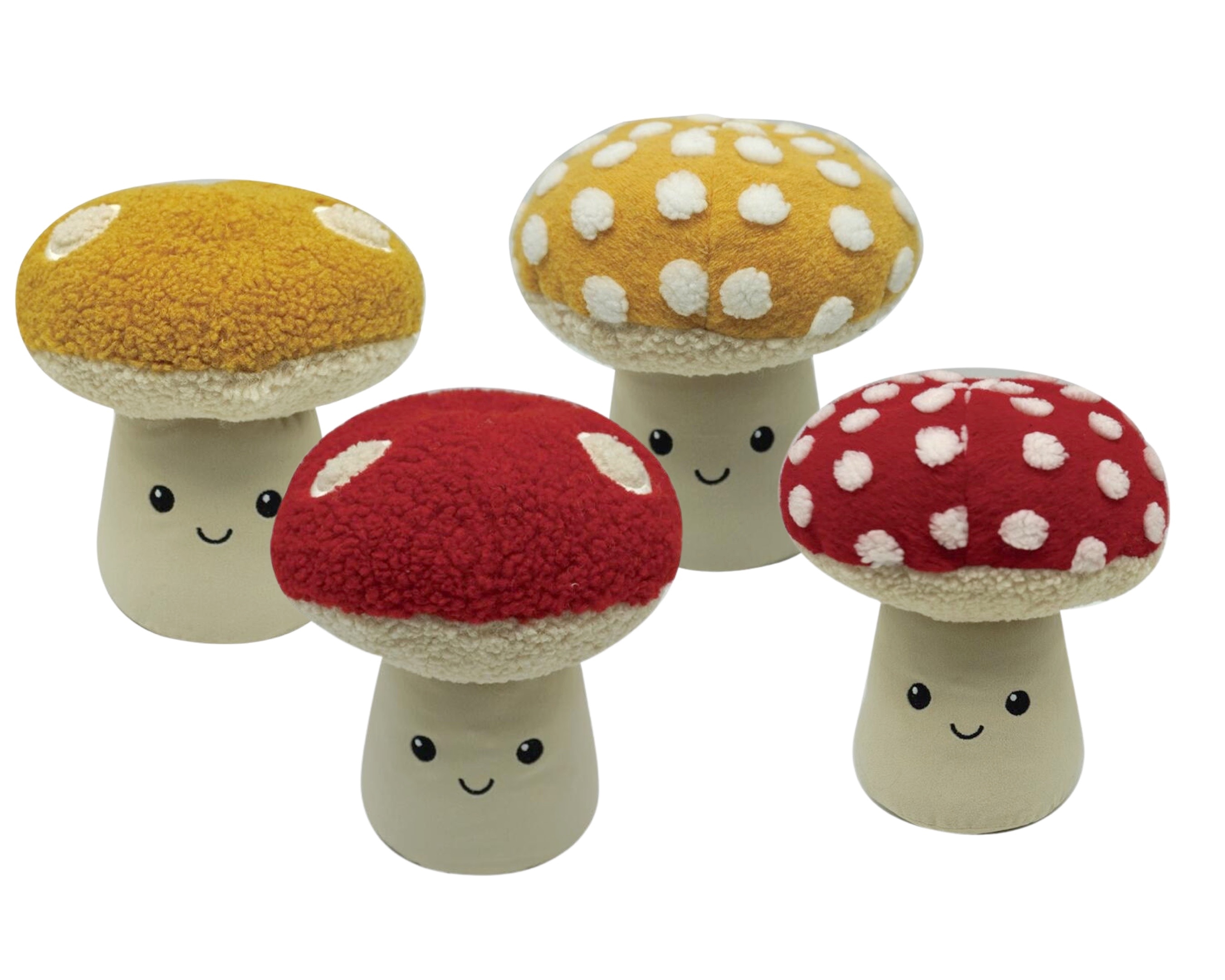 Set 4 Mushroom Door Stopper 4 Assorted 19x22cm - Image 1