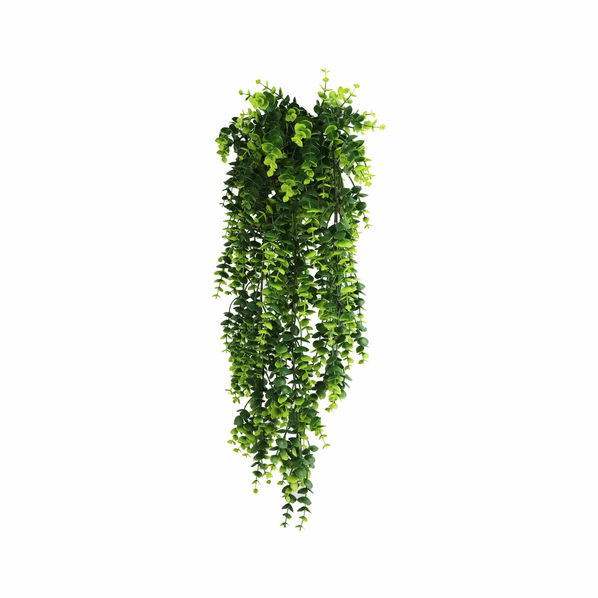 Artificial Dense Hanging Lush Green Eucalyptus Garland Bush UV Resistant and Fire Rated 18cm x 77cm - Image 1